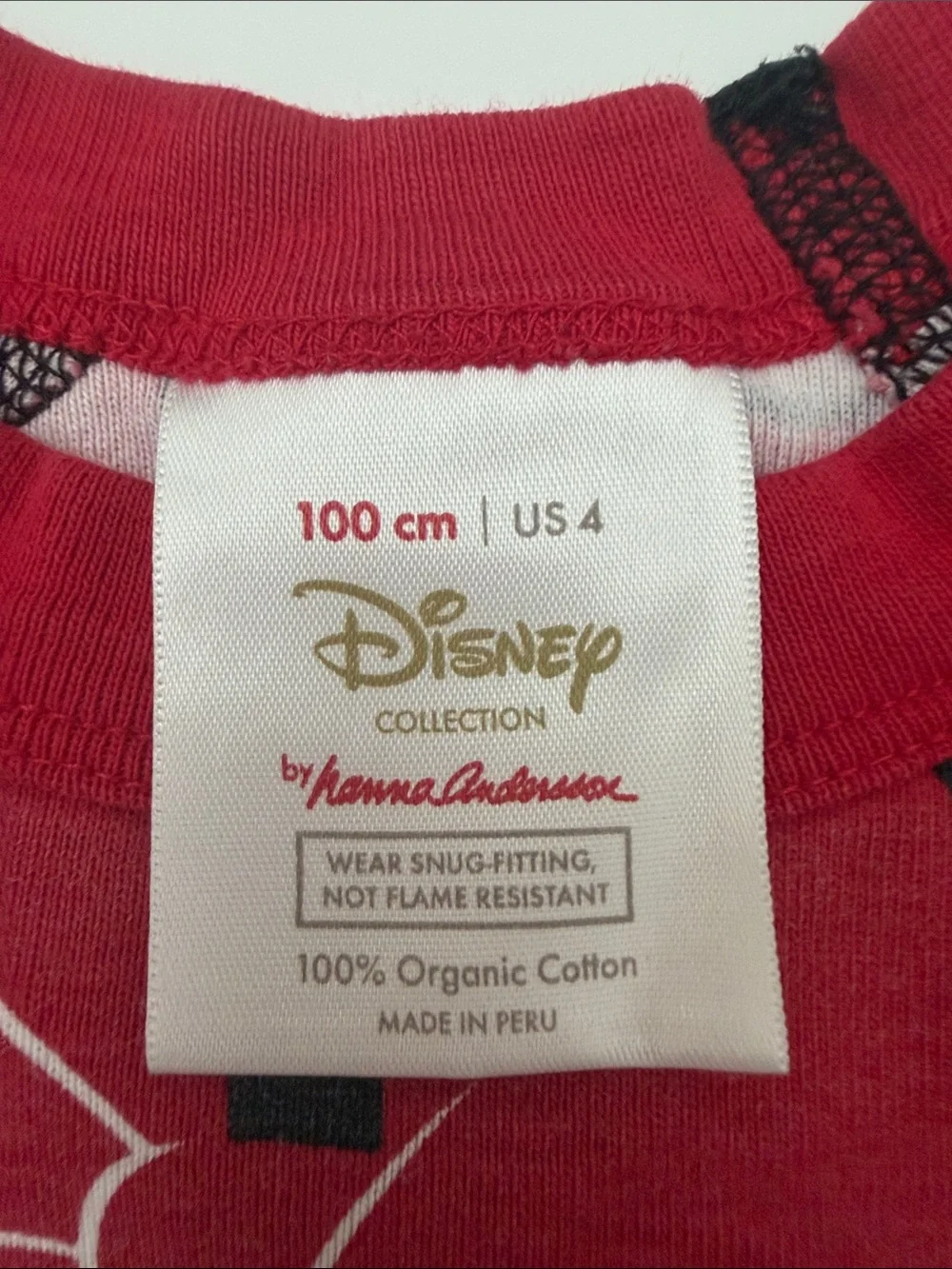 Hanna Andersson Red, White and Black Minnie Mouse Pajama Set